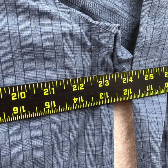 Dockers Mens Shirt Size XL Long Sleeve Button Up Blue Plaid Casual Classic Y2K - Picture 6 of 9